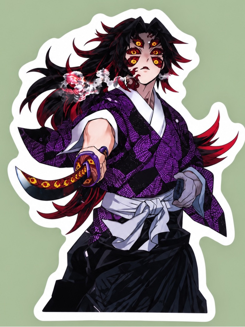 Kokushibo | Demon Slayer Upper Rank One | Anime Sticker | 5/$10